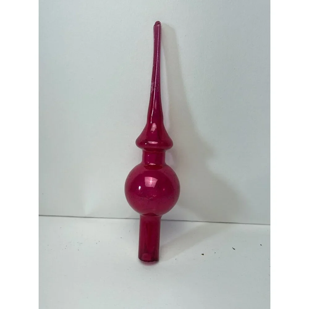 Pink Mercury Glass Miniature Christmas 6.5